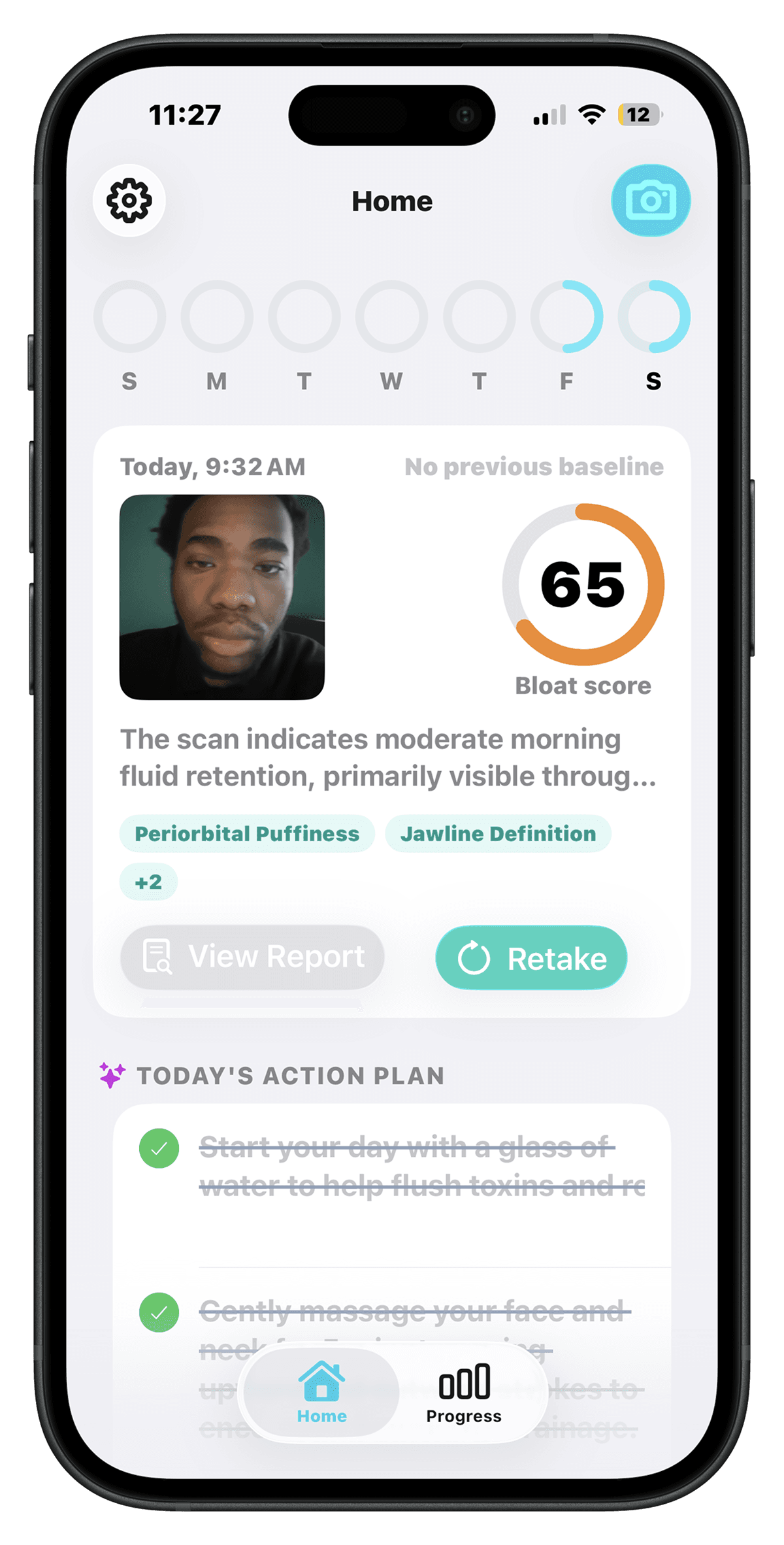 Depuff AI App Interface
